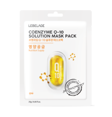 Маска для лица тканевая КОЭНЗИМ Q-10 Coenzyme Q-10 Solution Mask Pack